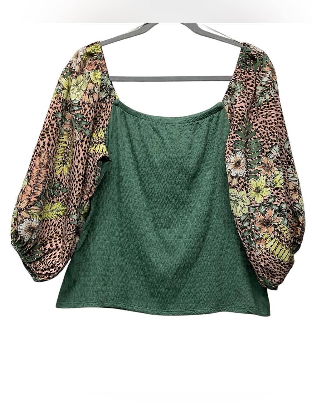 Anthropologie Who Wear When where Roselle Smoked Top Size L Bohemian Safari